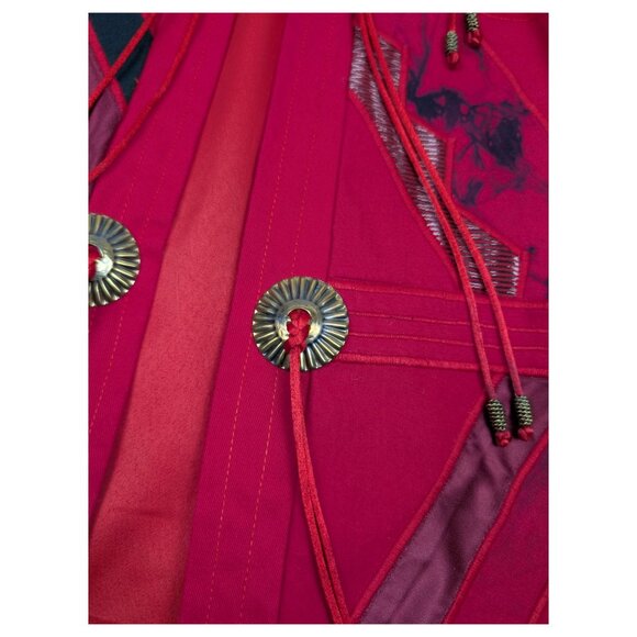 Girasol Jacket Wearable Art Mexico Applique Small - Picture 3 of 14